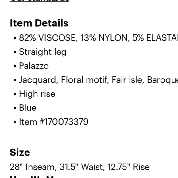 NWOT Maeve Straight Pants size Medium TALL - Picture 5 of 5